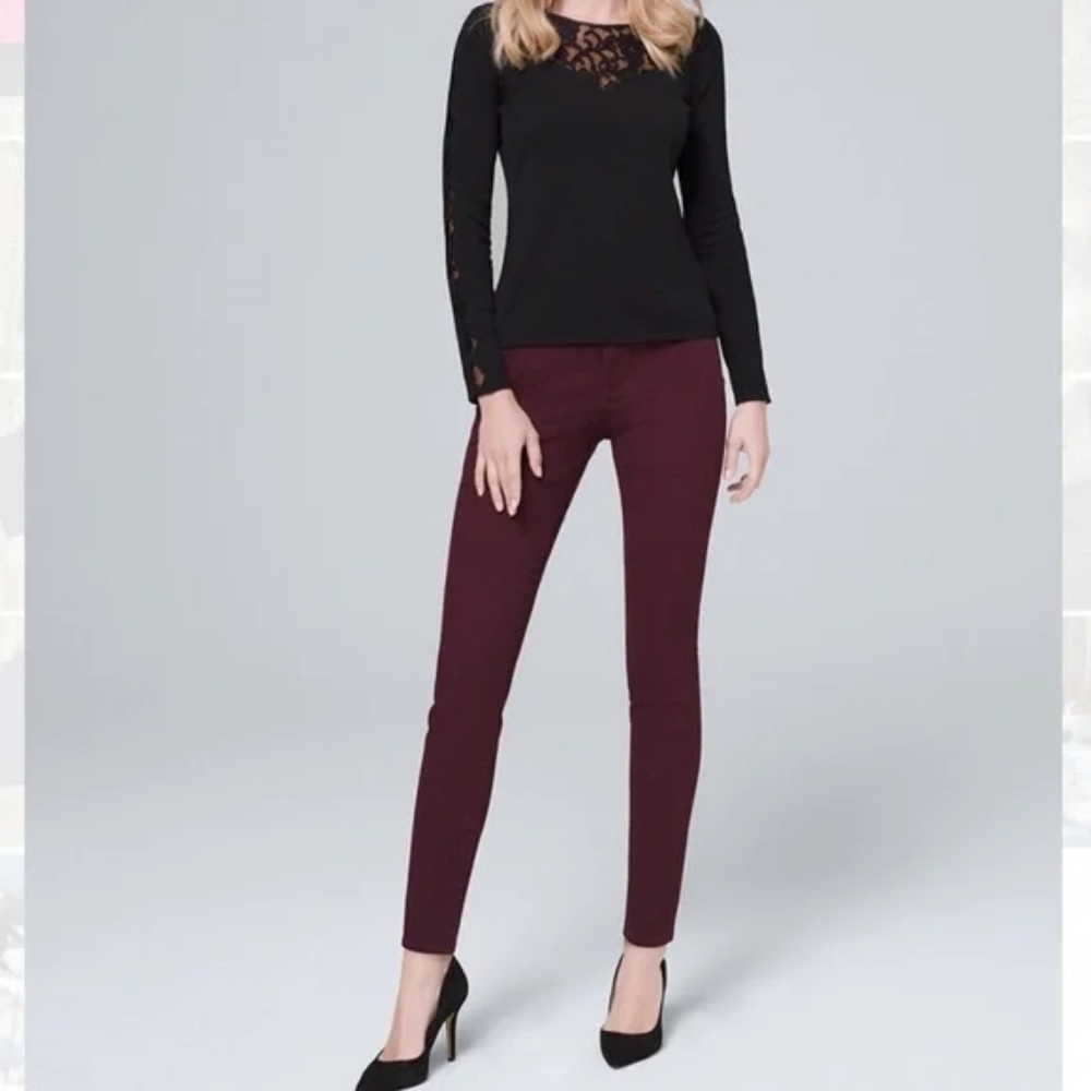 White House Black Market Mid-Rise Skinny Ankle Jeans Size 00